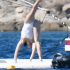 *EXCLUSIVE* Justin Timberlake and Jessica Biel spend time at sea during their sun-kissed Italian holiday!
