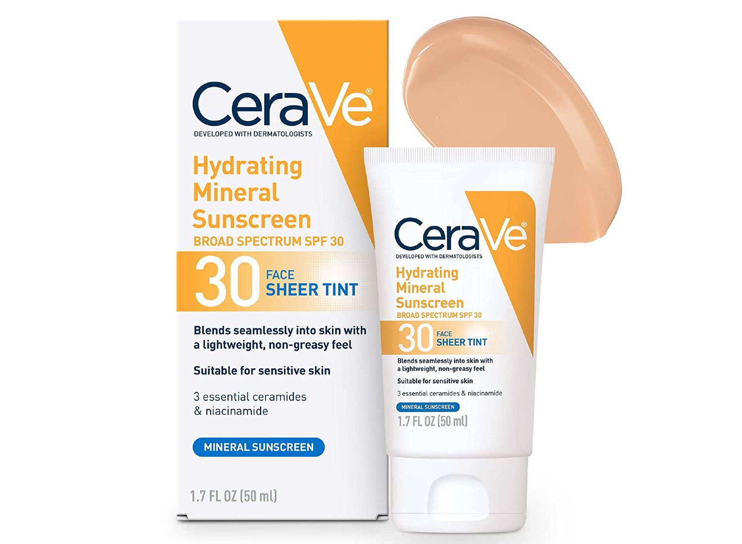 CeraVe Tinted Hydrating Mineral Sunscreen