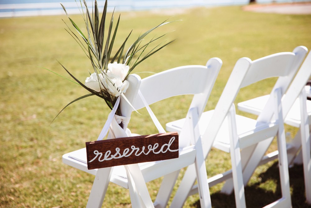 highest-rated wedding reserved signs